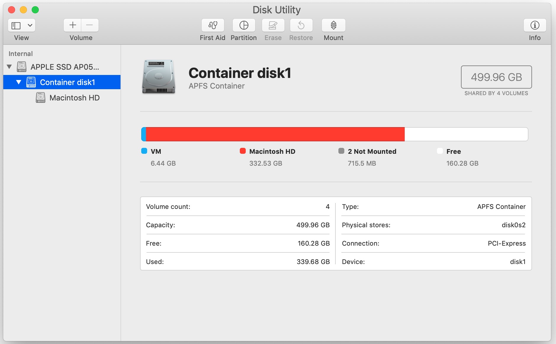 mac os x does not find disk for install