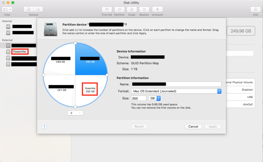 mac os x does not find disk for install